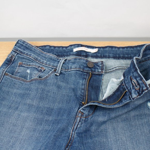 Levi's Mid Rise Skinny (30 X 31) Women's Denim Jeans Medium Wash Zip Fly - Picture 10 of 14